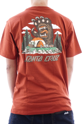 Santa Cruz T-Shirt - Screaming Grizzly (dark rust)
