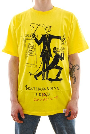 Diamond Supply Co T-shirt. - Skate Crime yellow