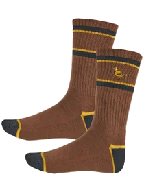 Anti Hero - Basic Pigeon socks (brown/yellow)