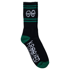 Krooked Socks - Eyes (black/green/white)