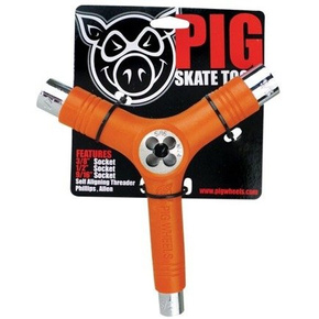 Pig Orange skateboard wrench