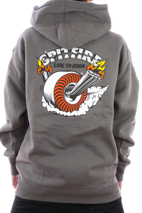 Spitfire Sweatshirt - Burnout Solid (chrome/multi)