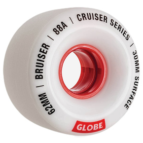 Globe Wheels - Bruiser (white/red)