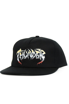 Thunder baseball cap - Severed snap (black)
