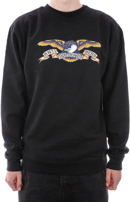 Bluza Antihero -  Crew Eagle black/blue multi