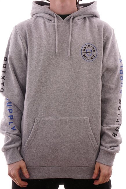 Bluza Brixton x Independent - Crest HD (heather grey)