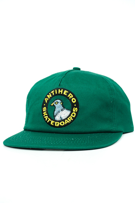 Czapka z daszkiem Antihero - ADJ Pigeon Round (dark green)