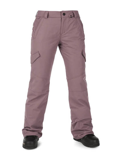 Damskie spodnie snowboardowe Volcom - Bridger Ins (rosewood)