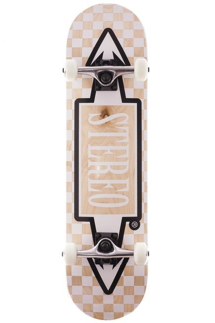 Deska kompletna Stereo Skateboards - Arrows blank/white