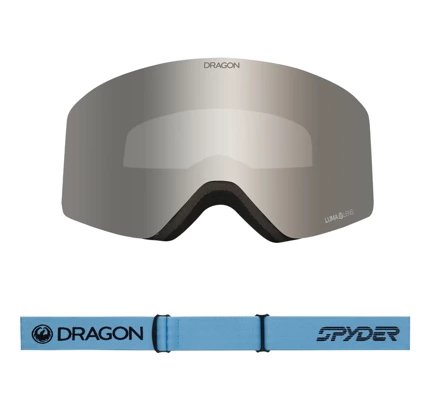 Gogle Dragon R1 OTG x Spyder - Blue Drift Lumalens Silver Ionized & Lumalens Amber Lens