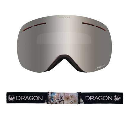 Gogle Dragon X1s - Sakura/L.Dark Silver Ion + L.Rose Lens Free 