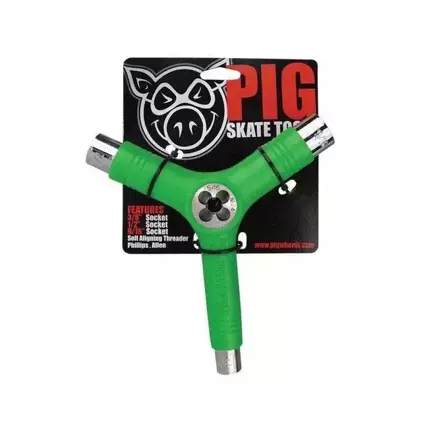 Klucz do deskorolki Pig (green)