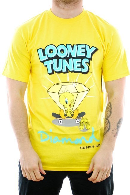 Koszulka Diamond Supply Co. - Tweety Skate yellow