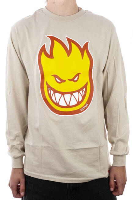 Longsleeve Spitfire -  BigHead fill sand/gold/red