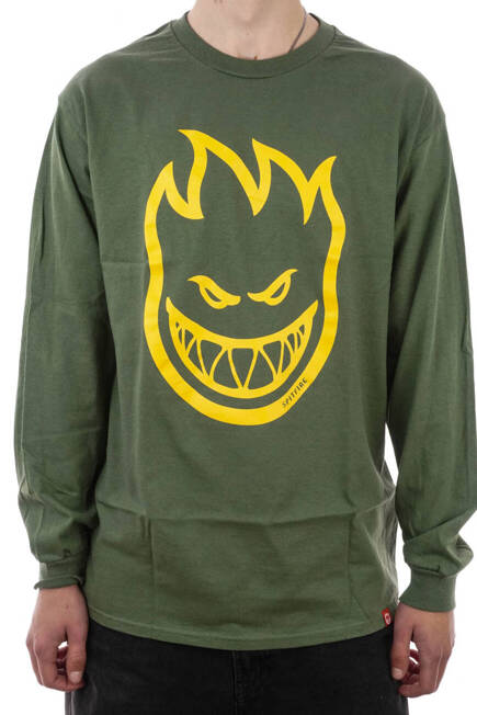 Longsleeve Spitfire -  BigHead military green/gold