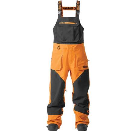 Spodnie snowboardowe ThirtyTwo - Basement Bib (black/orange)