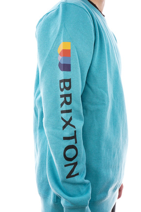 Bluza Brixton - Alton Crew (teal)