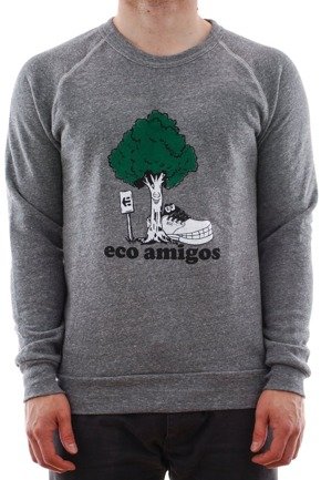 Bluza Etnies - Eco Amigos Crewneck light grey