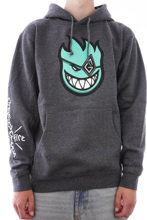 Bluza Spitfire x Gnarhunters - Bighead Hoodie Charcoal Heather