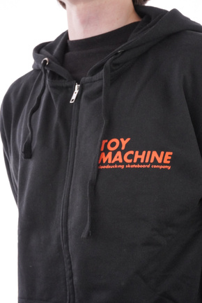 Bluza Toy Machine - Transmissionator zip (black)