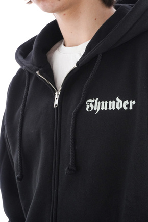 BluzaThunder - Zip Hoodie Worldwide (black/grey/green)