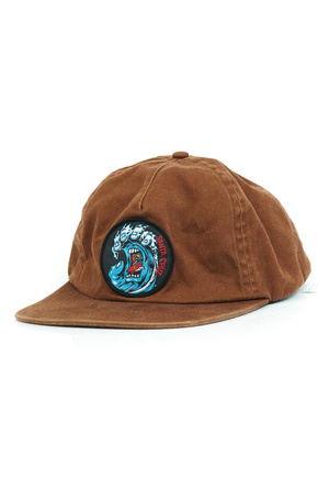 Czapka z Daszkiem Santa Cruz - Screaming Wave Snapack (brown overdye)