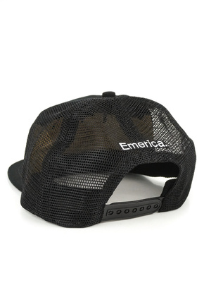 Czapka z daszkiem Emerica - Eff Corporate Trucker black