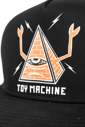 Czapka z daszkiem Toy Machine - Pyramid Mesh (black)