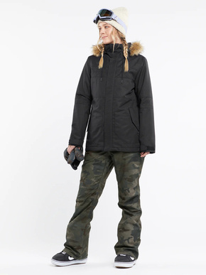 Damskie spodnie snowboardowe Volcom - Swift Bib Overall  (cloudwash camo)