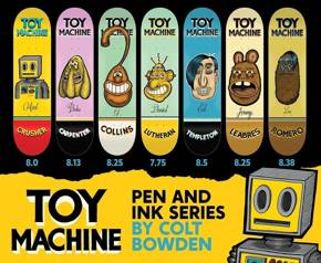 Deck Toy Machine - Crusher Pen & Ink