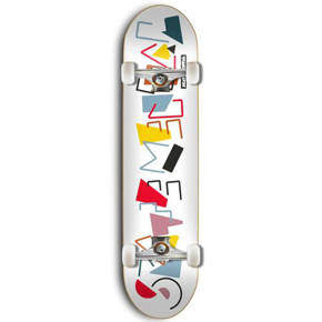 Deska Kompletna Skate Mental - Art Blocks Complete white