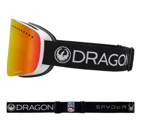 Gogle Dragon NFX - Ebony Spyder Collab/L.Red Ion + L.Light Rose Free Lens 