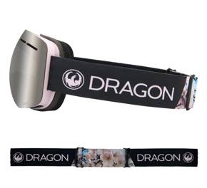 Gogle Dragon X1s - Sakura/L.Dark Silver Ion + L.Rose Lens Free 