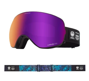 Gogle Dragon X2s - Black Pearl (LL purple Ion + LL amber free lens) 