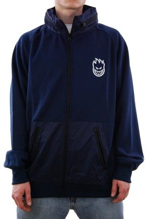 Kurtka Spitfire - Hombre Mock Neck Track navy