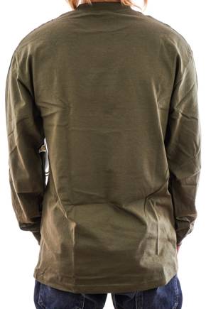 Longsleeve Antihero - Reserve military green/yellow