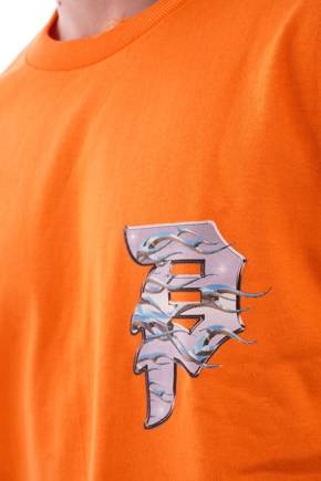 Longsleeve Primitive -Dirty P Chrome Flames (orange)