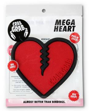 Pad antypoślizgowy Crab Grab Mega Heart (Red)