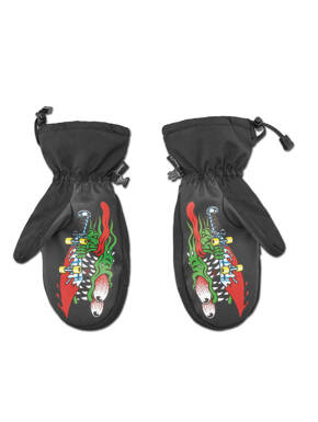 Rękawice snowboardowe Thirty Two  - Santa Cruz x Mitt (black/black)