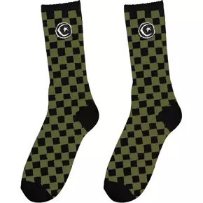 Skarpety Foundation -  Star & Moon Checkers (black)