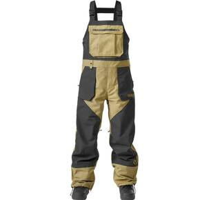 Spodnie snowboardowe ThirtyTwo - Basement Bib (black/tan)