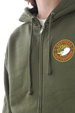 Bluza Antihero - Eagle Round Zip army/orange-yellow-white