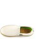 Buty Cariuma -  Slip On Skate Pro  Vintage White Suede and Canvas  Black Logo