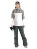 Damskie spodnie snowboardowe Volcom - Swift Bib Overall  (eucalyptus)