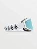 Gogle Volcom Footprints - Matte White Stone/Ice Chrome + Yellow