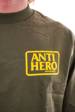 Longsleeve Antihero - Reserve military green/yellow