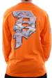 Longsleeve Primitive -Dirty P Chrome Flames (orange)